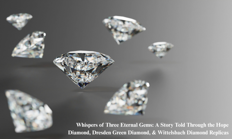 Whispers of Three Eternal Gems A Story Told Through the Hope Diamond, Dresden Green Diamond, and Wittelsbach Diamond Replicas
