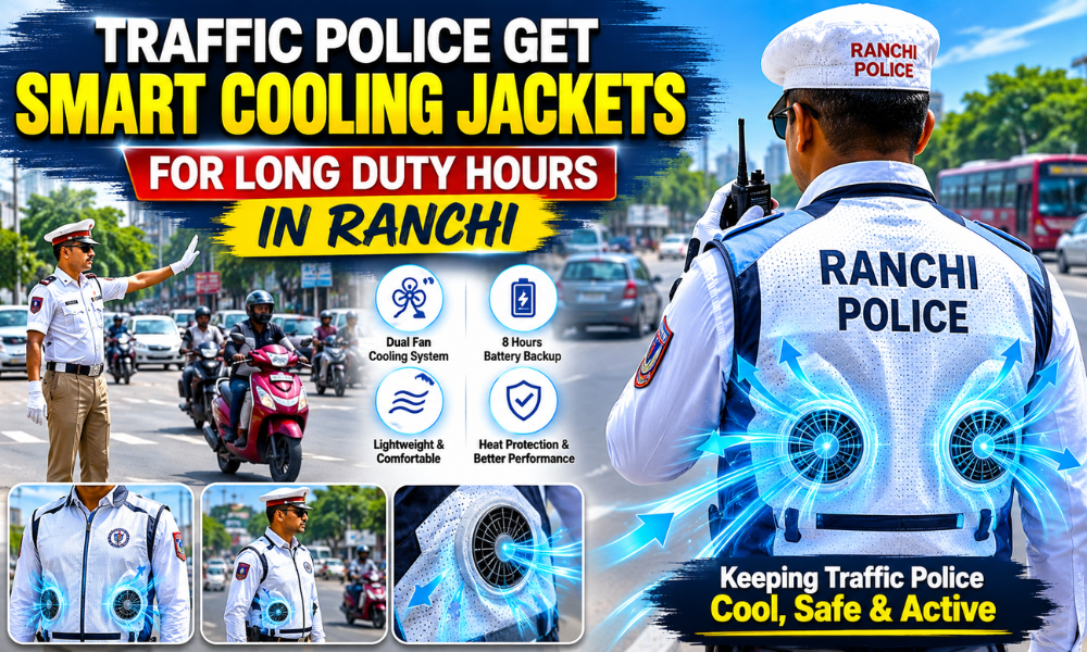 Traffic Police Get Smart Cooling Jackets for Long Duty Hours in Ranchi