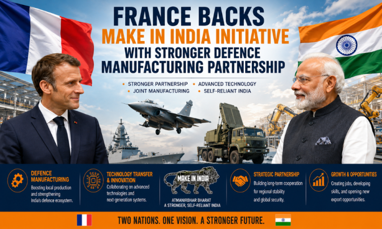 France Backs Make in India Initiative with Stronger Defence Manufacturing Partnership