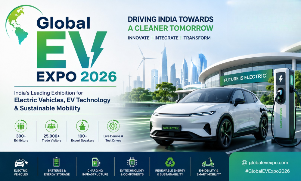 Global EV Expo 2026 India's Leading Exhibition for Electric Vehicles, EV Technology and Sustainable Mobility