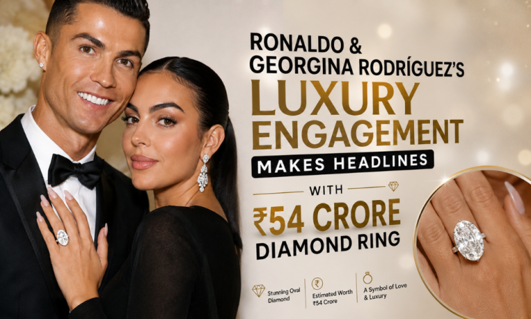 Ronaldo & Georgina Rodríguez’s Luxury Engagement Makes Headlines with ₹54 Crore Diamond Ring