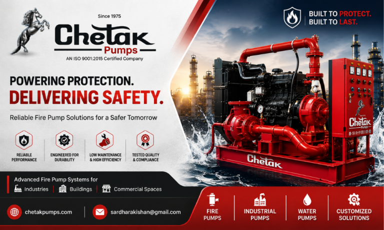 Why Reliable Fire Pump Manufacturers and Suppliers Matter for Effective Fire Safety in India